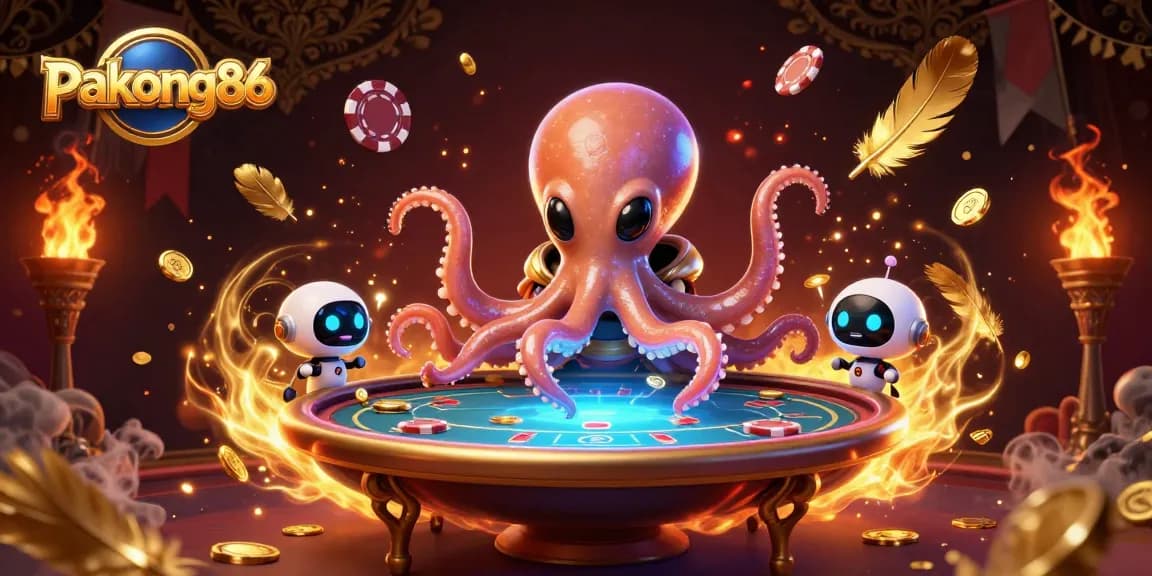 Experience poker excitement with pakong86 in this immersive cosmic casino illustration.