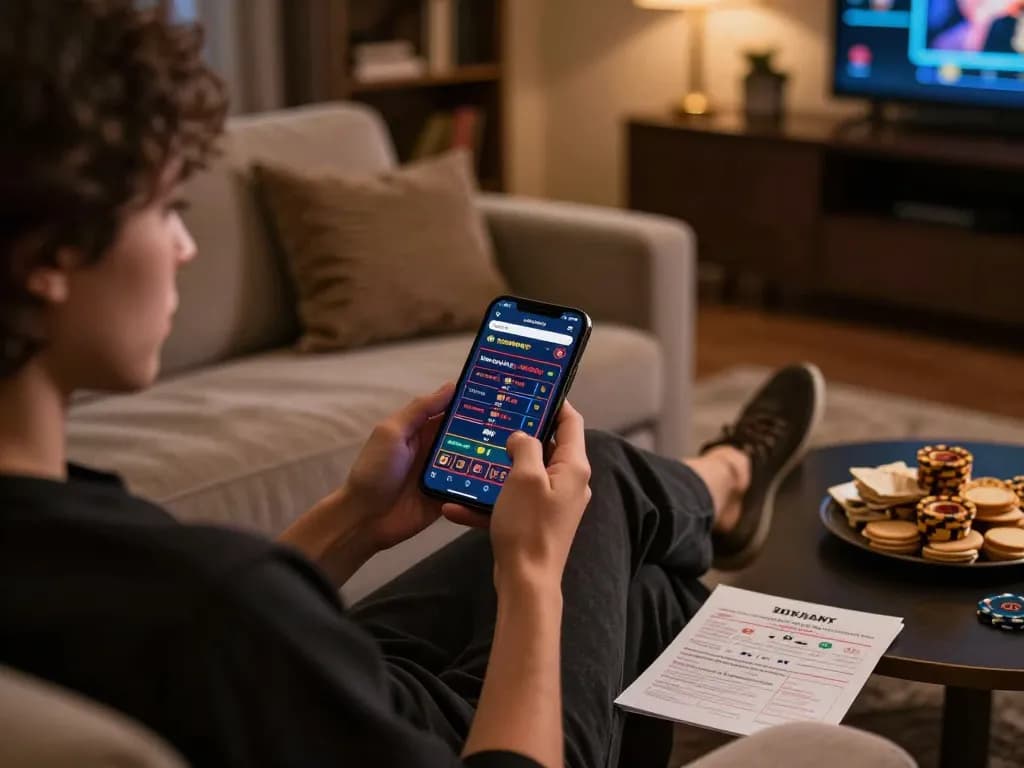 Experience the thrill of online gambling with impactxoft on a stylish smartphone setup.