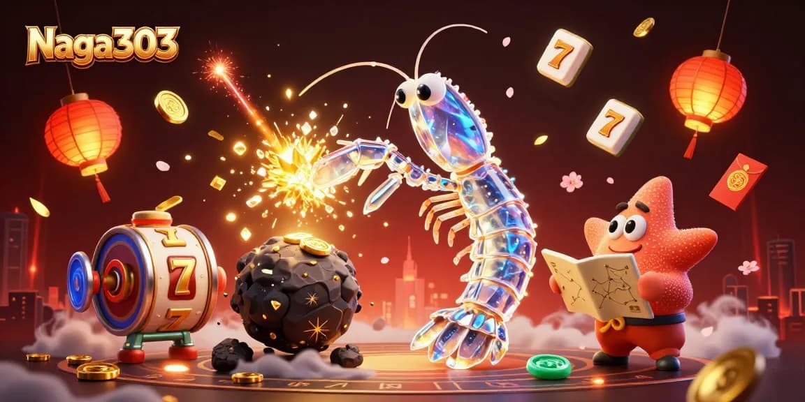 Naga303 enhances gaming with a galactic theme, showcasing slots and vibrant casino elements.