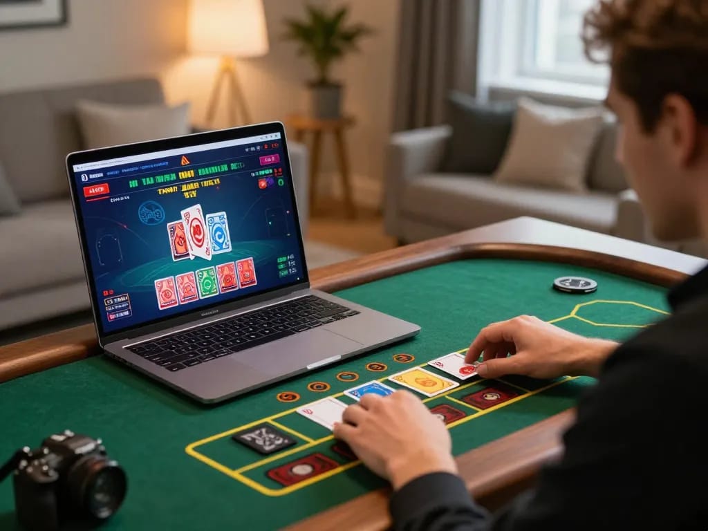 Engaging live dealer game experience with 555win at home, showcasing strategic gameplay and excitement.