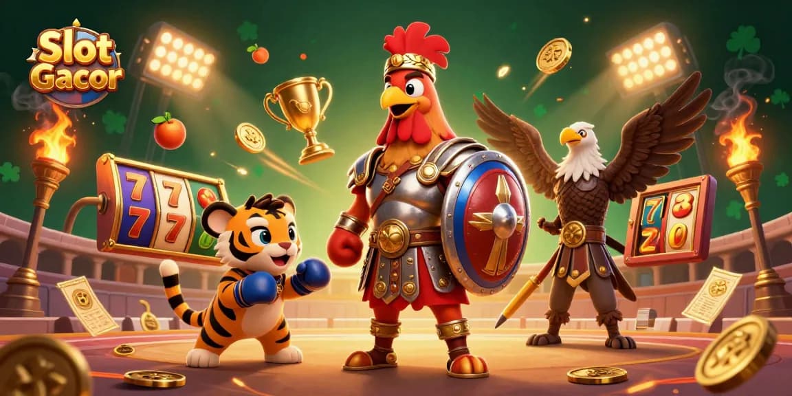 Engage with Slot Gacor by spinning the reels of fun with vibrant casino elements and exciting characters!