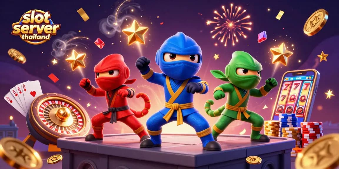 Experience thrilling gameplay at slot server thailand with colorful chameleons amidst cascading coins.