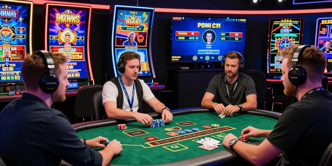 Exciting live casino gaming scene featuring slot deposit 5k options for players engaging in virtual blackjack and vibrant slot games.