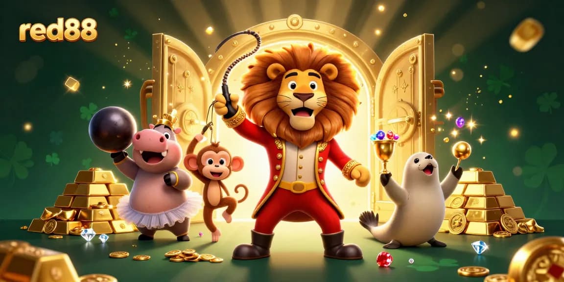 Engage with red88 and discover vibrant casino adventures with lively characters in a dazzling setting.