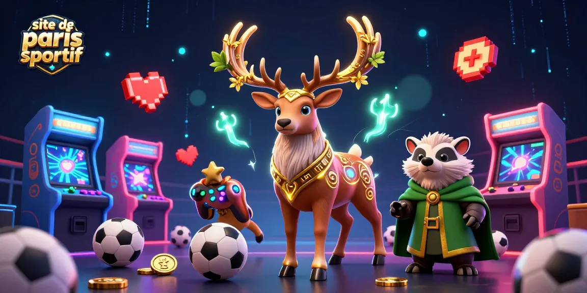 Animation de paris sportifs sur un site de paris sportif avec personnages et éléments de jeu captivants