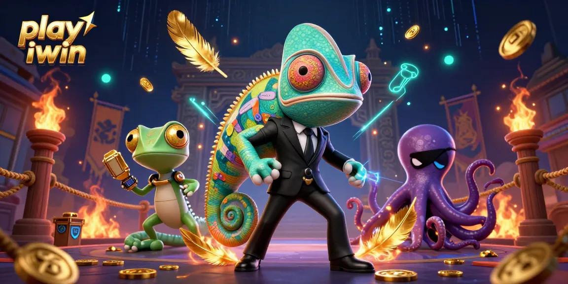 Engage in action to play iwin with vibrant characters, gold coins, and exciting casino elements.
