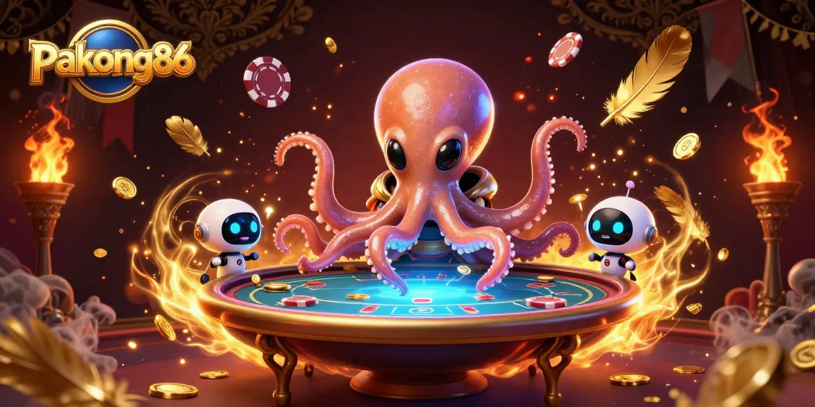 Experience poker excitement with pakong86 in this immersive cosmic casino illustration.