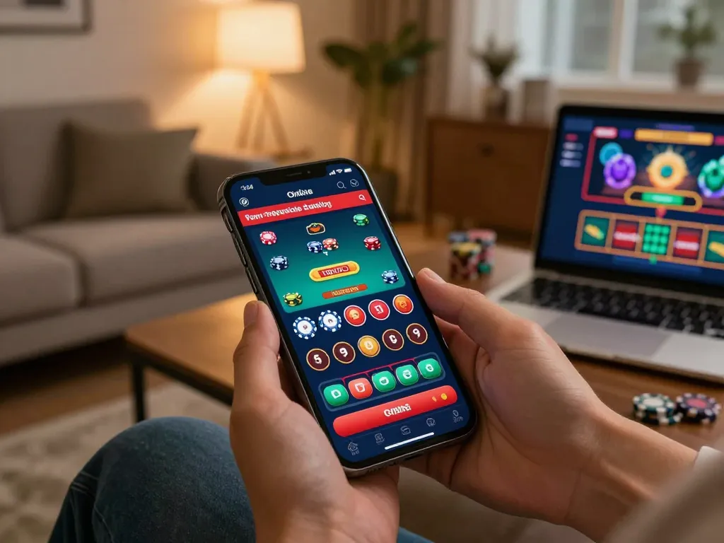 win678 user engaging with live dealer games on their mobile, showcasing a dynamic casino experience