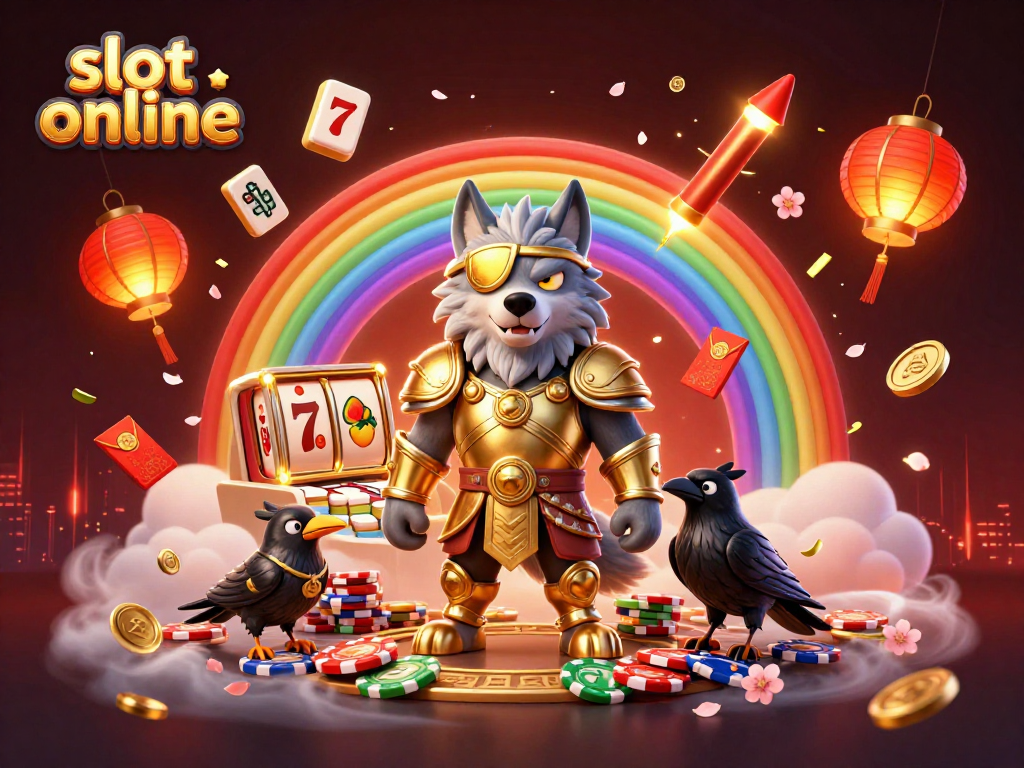 Engage in thrilling slot online adventures with Odin and mystical elements in a vibrant casino scene.
