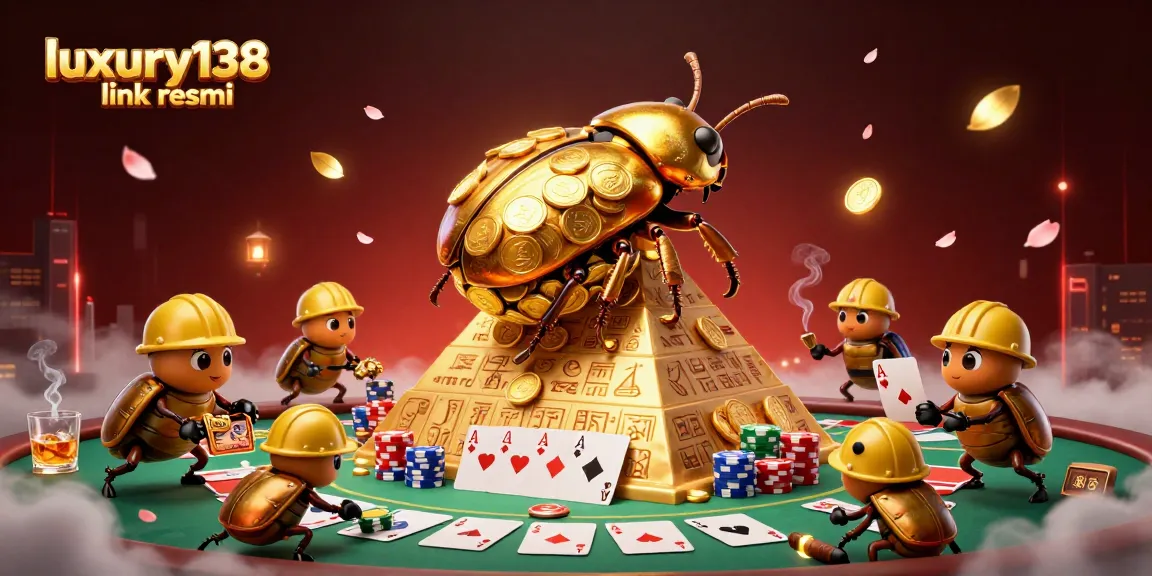 Engage with luxury138 link resmi through a dynamic casino illustration highlighting exciting gaming elements.