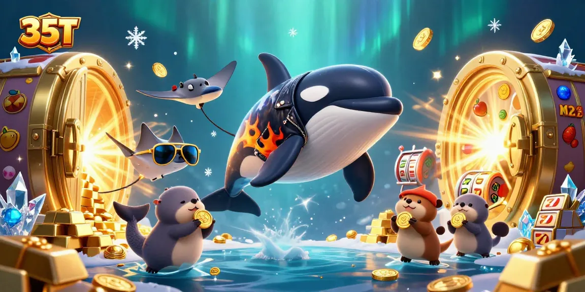Experience thrilling wins at 35T's dynamic casino scenes featuring exciting game elements and vibrant characters.