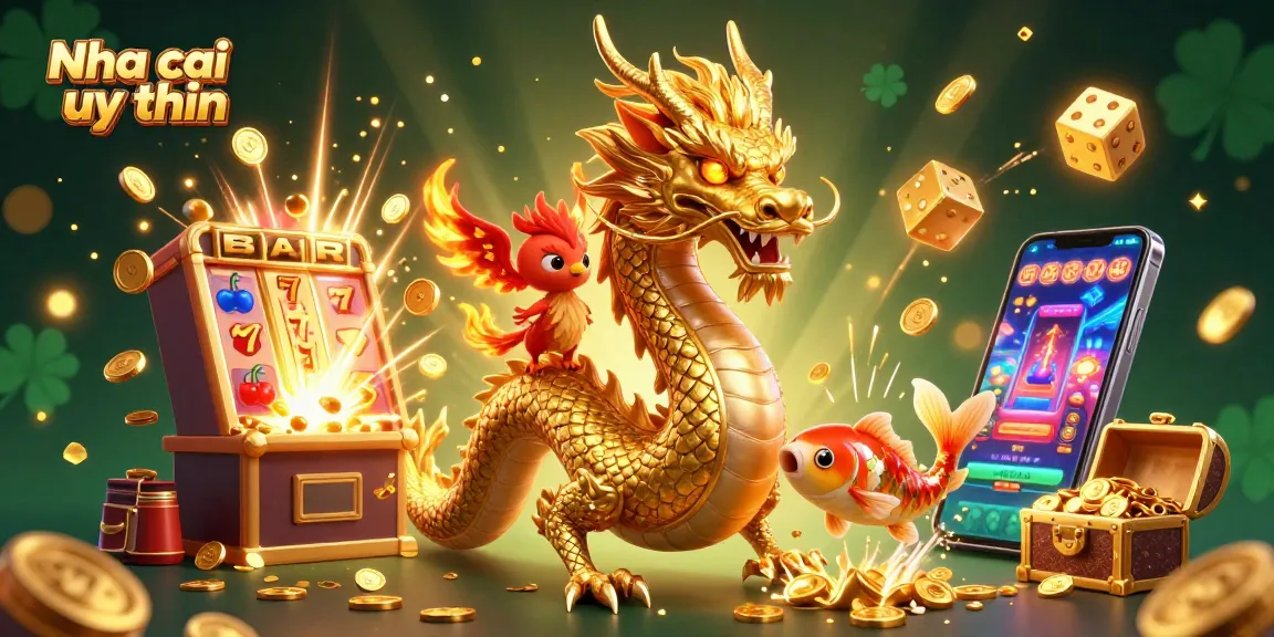 Experience the thrill of top-tier gambling at Nha cai uy tin with vibrant 3D casino characters and dynamic game elements.