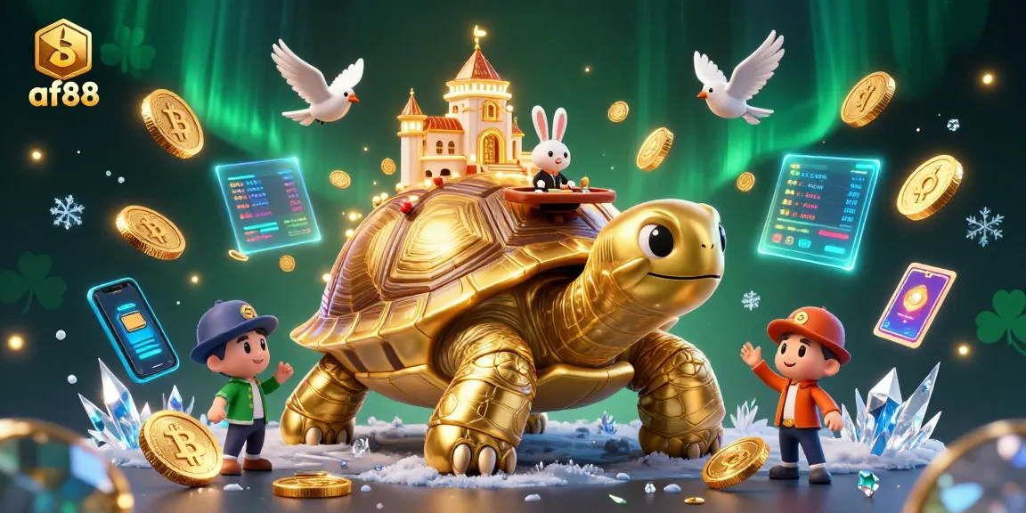 Experience exciting gaming at af88 with a golden tortoise casino, crypto coins, and thrilling action.
