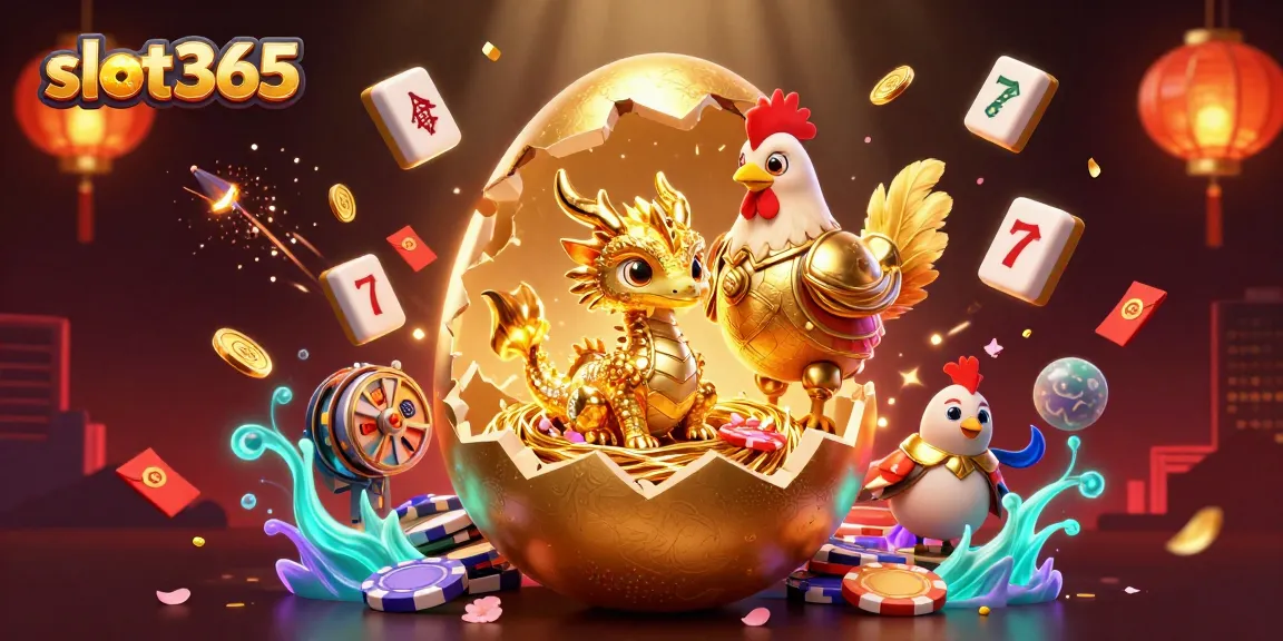 Experience the thrilling world of slot365, where golden dragons and poker chips reveal epic wins!