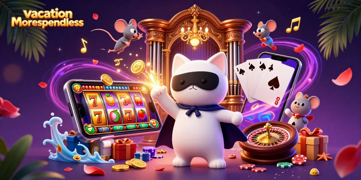 Spin and win with vacationmorespendless in this vibrant, detailed casino scene of fun and excitement.