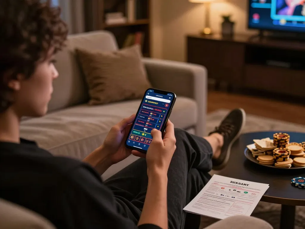 Experience the thrill of online gambling with impactxoft on a stylish smartphone setup.