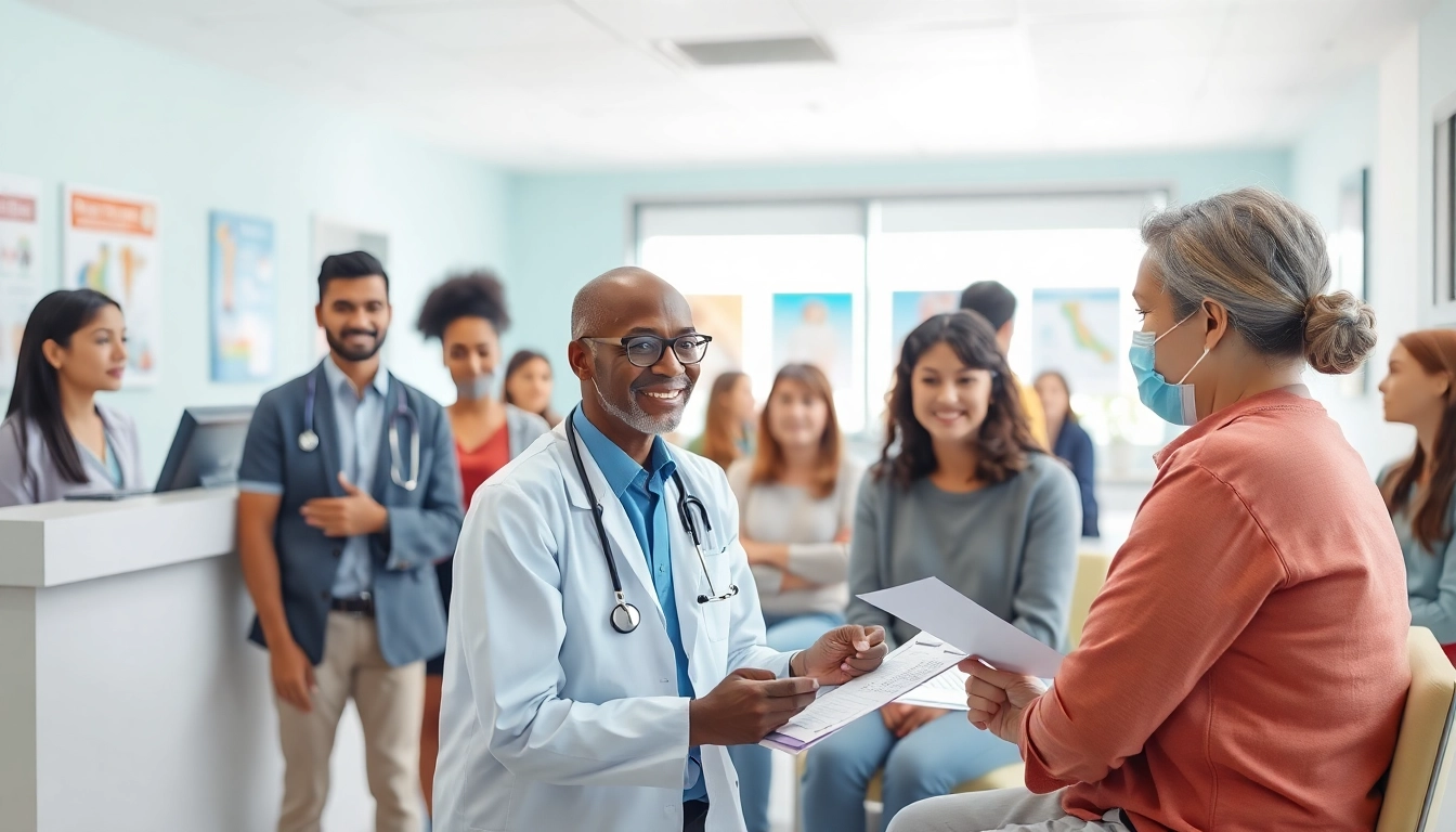 Health professionals conducting a near me health check Sydney in a modern clinic setting.