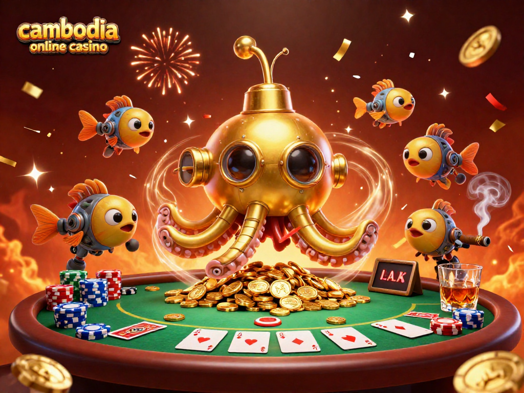 Experience the thrill of the cambodia online casino with vibrant 3D elements and dynamic gaming scenes.