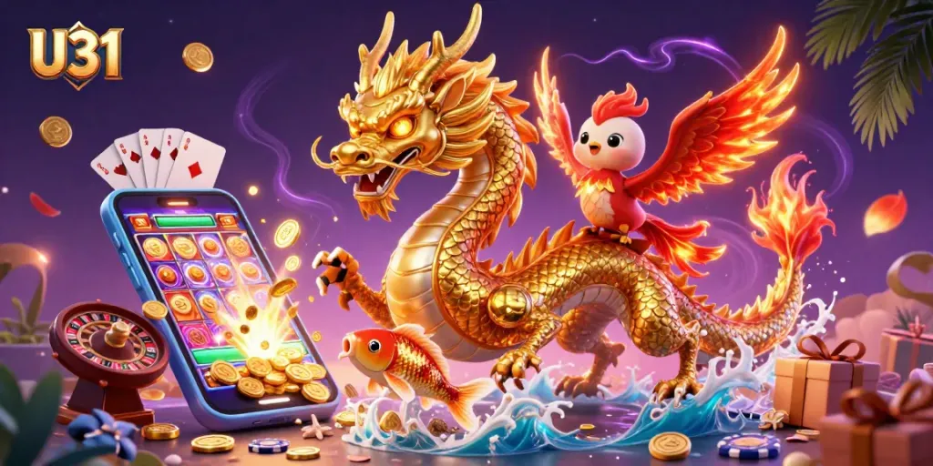 Experience the dynamic U31 casino world with vibrant characters and engaging gameplay elements.