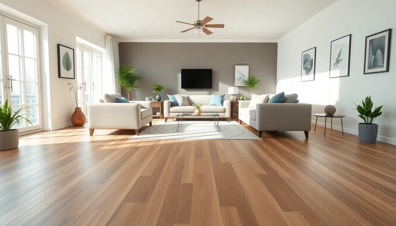 Transform your spaces with cheap vinyl flooring in a modern living room setting.