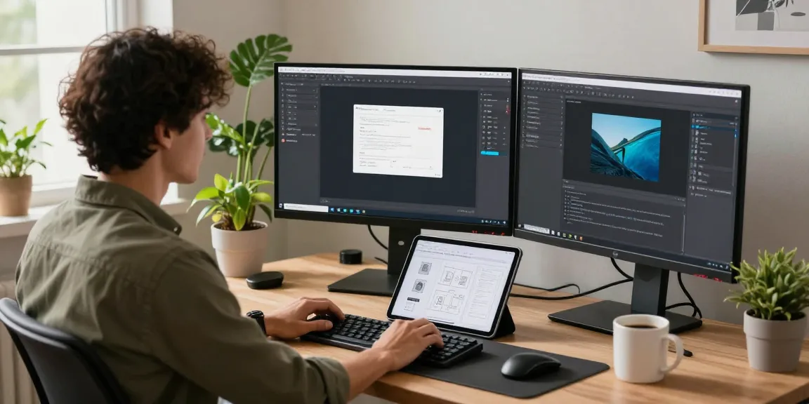 Efficient workspace with screenshot tool in action, showcasing Snipaste features.