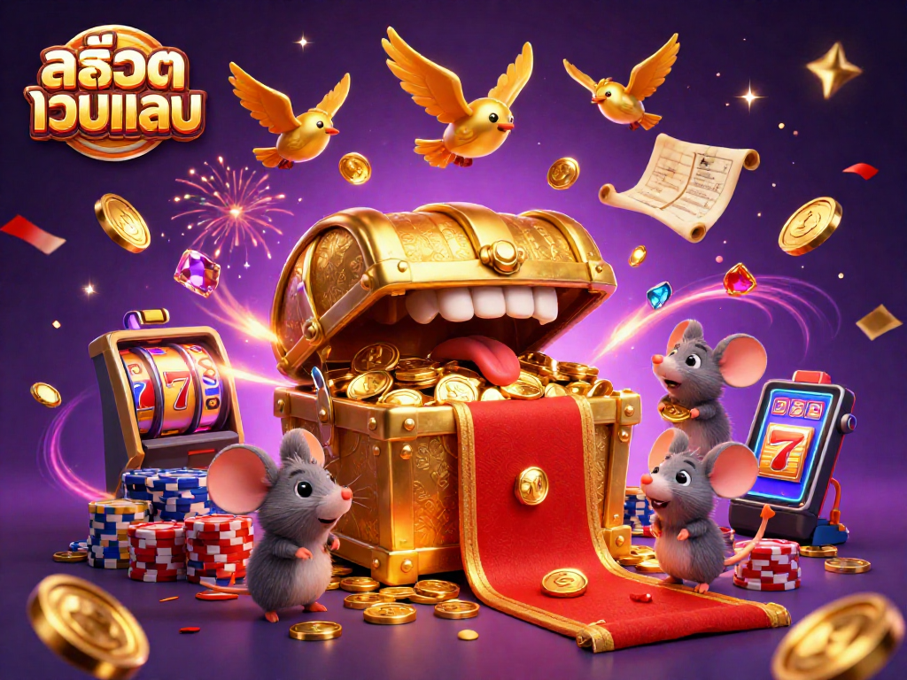 Engage with สล็อตเว็บตรง as 3D cartoon treasures entice adventurer mice amid dazzling slots and riches.
