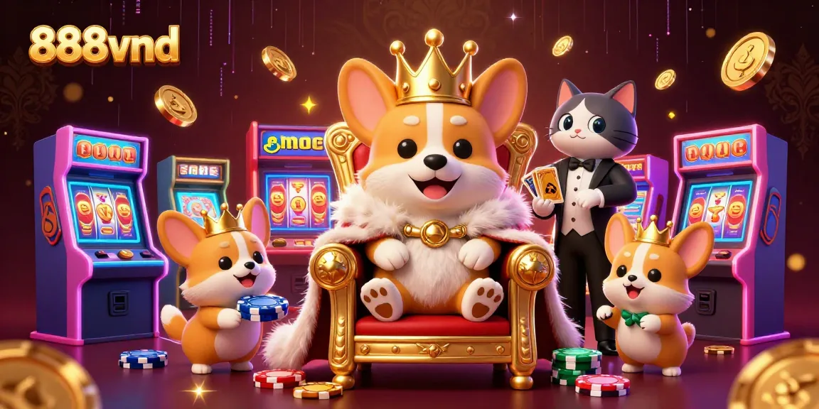Experience the vibrant games at 888vnd with captivating visuals and royal-themed characters.