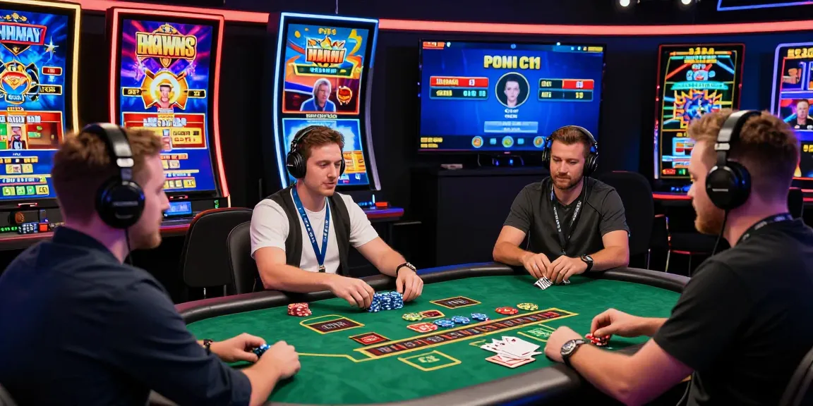 Exciting live casino gaming scene featuring slot deposit 5k options for players engaging in virtual blackjack and vibrant slot games.