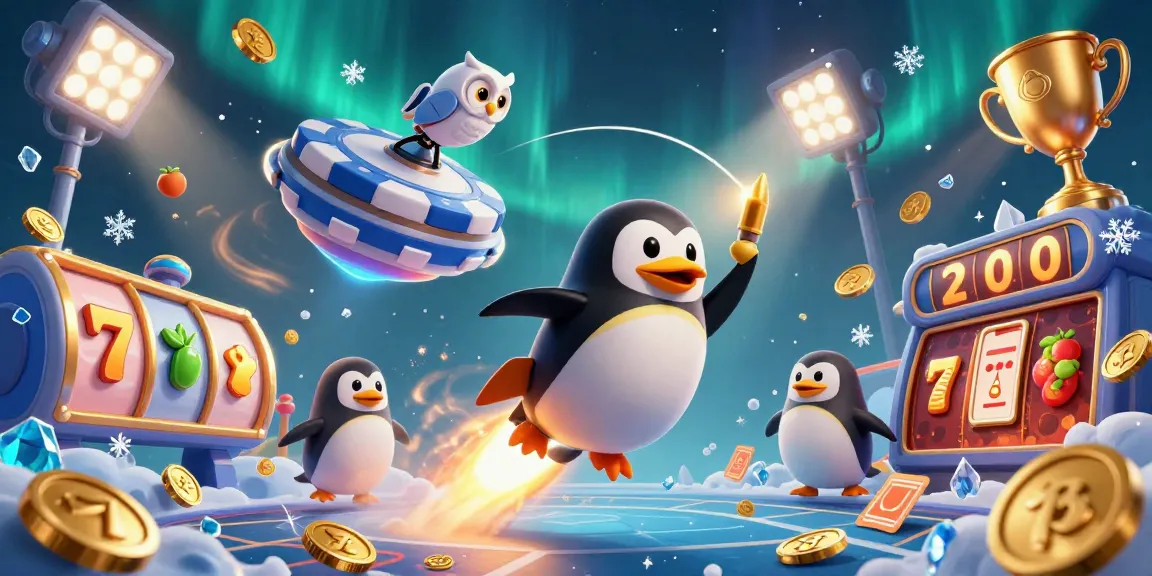 Spin big wins at BRO138 alternatif with this exciting casino scene featuring a golden penguin.