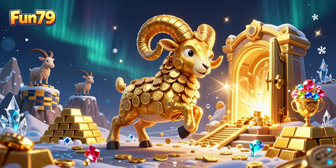 Engage in thrilling Fun79 gameplay with our vibrant 3D casino illustration showcasing excitement and wealth!