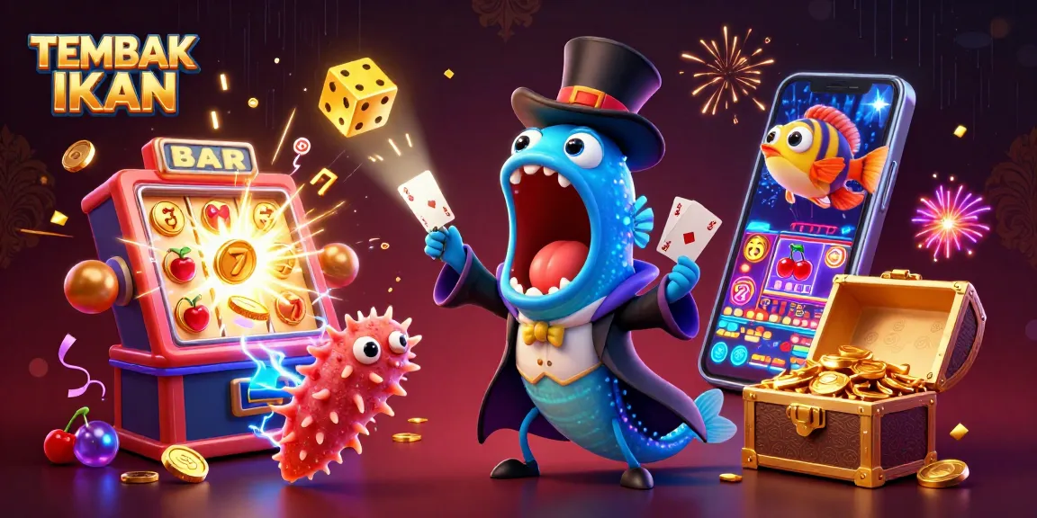 Engage in TEMBAK IKAN as bioluminescent sea creatures provide thrilling casino game excitement.