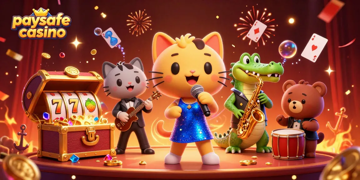 Erleben Sie immersive Spielerlebnisse in einem Paysafe Card Casino mit lebhaften visuellen Effekten und dynamischen Charakteren.