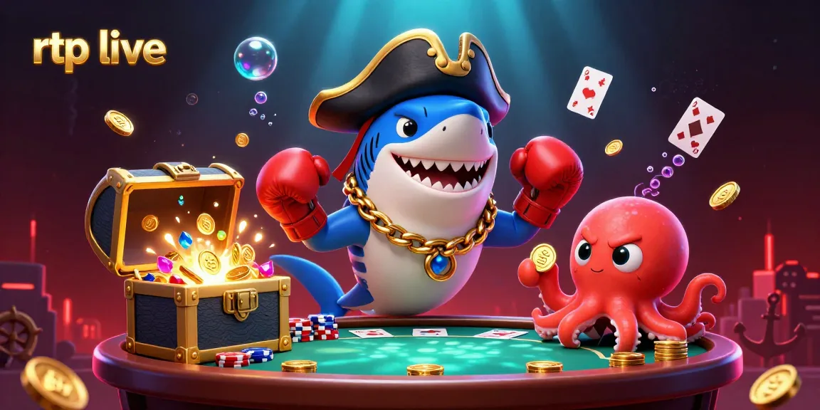 Engage with rtp live casino action, featuring dynamic cartoon characters and vibrant gaming elements.
