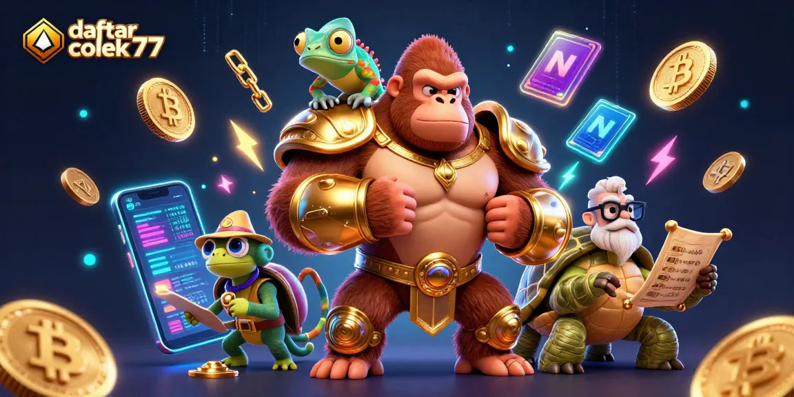 Engage with daftar colek77 through an exciting gaming experience with characters and crypto elements.