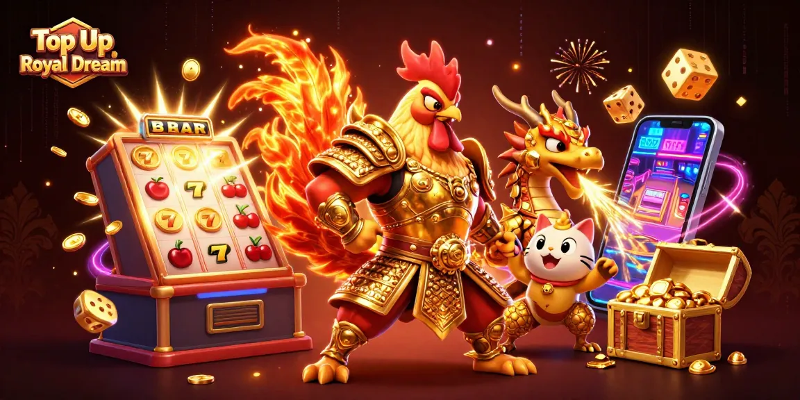 Top Up Royal Dream dengan cepat dan terpercaya, dalam ilustrasi 3D yang menarik.