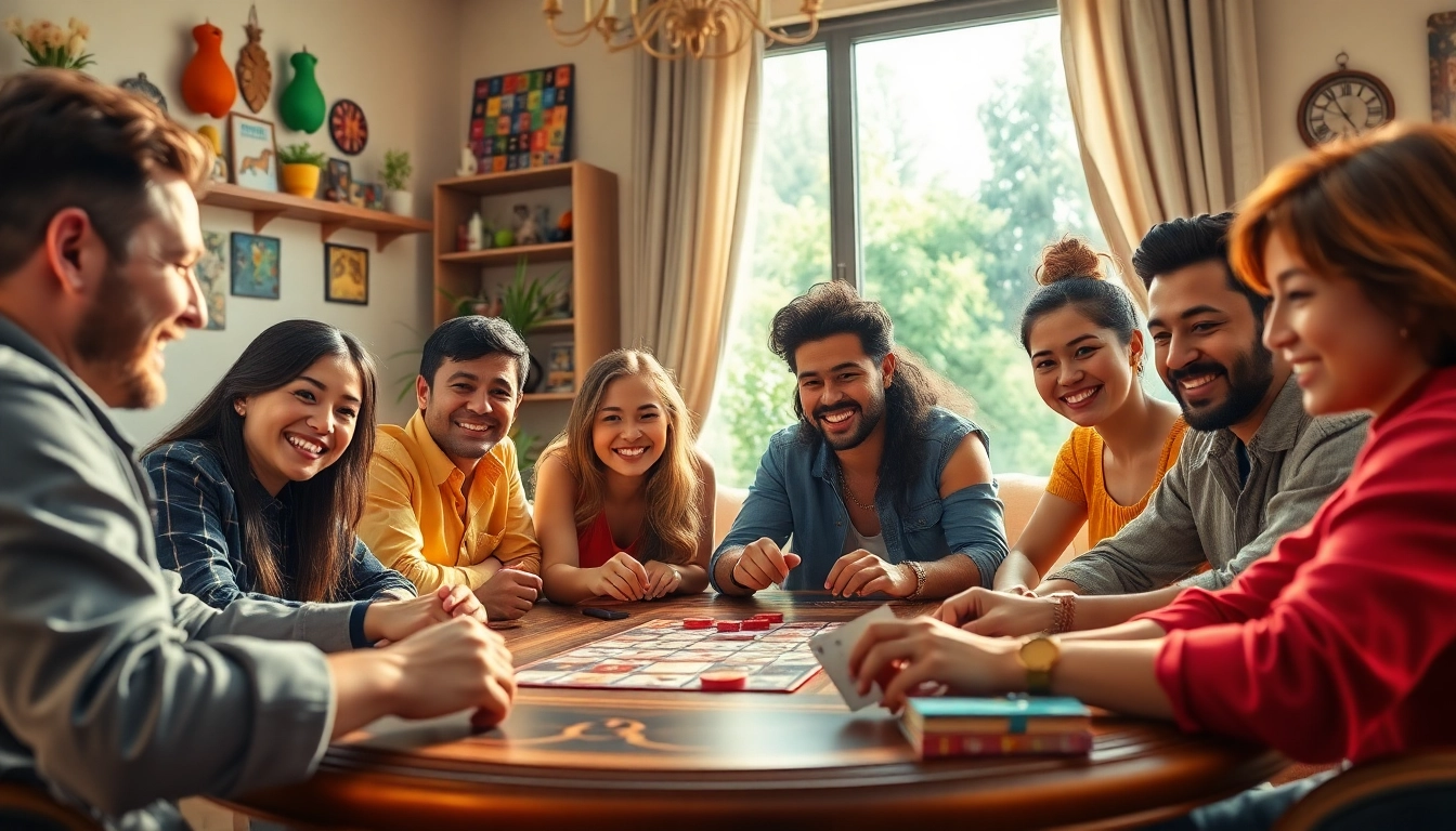 Engaged players enjoying a competitive round of Yono Rummy in a cozy setting.
